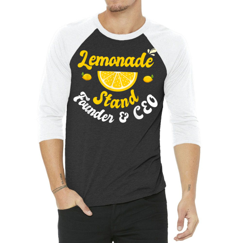 Lemonade Stand Founder & Ceo Funny Lemon Juice Business T Shirt 3/4 Sleeve Shirt | Artistshot