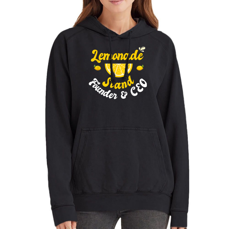 Lemonade Stand Founder & Ceo Funny Lemon Juice Business T Shirt Vintage Hoodie | Artistshot