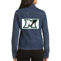 The-markham-thunder-pen Ladies Denim Jacket | Artistshot