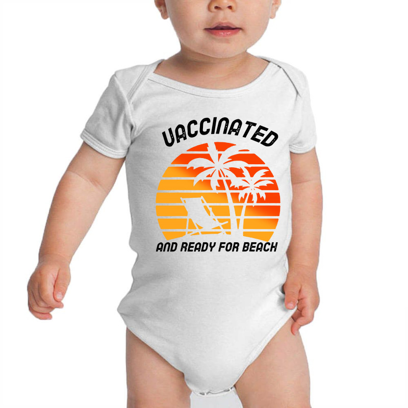 Vaccinated And Ready For Beach Baby Bodysuit by paulscott Art | Artistshot