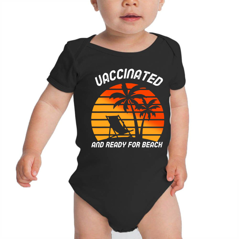 Vaccinated And Ready For Beach Baby Bodysuit by paulscott Art | Artistshot