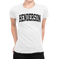 Henderson Nevada Nv Vintage Athletic Sports Black Design T Shirt Ladies Fitted T-shirt | Artistshot