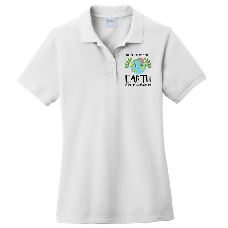 The Future Of Planet Earth Is In My Classroom Ladies Polo Shirt by paulscott Art | Artistshot