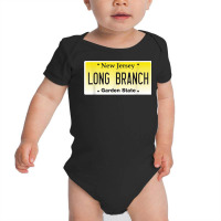 Long Branch Nj New Jersey License Plate Beach Jersey Shore T Shirt Baby Bodysuit | Artistshot