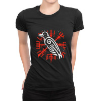 Odin Vegvisir Raven â€“ Runes Viking Ladies Fitted T-shirt | Artistshot