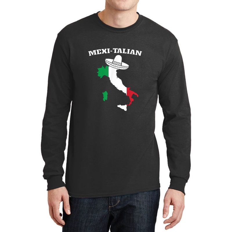 Mexitalian! Funny Cinco De Mayo Mexican Italian Long Sleeve Shirts by AMderra12 | Artistshot