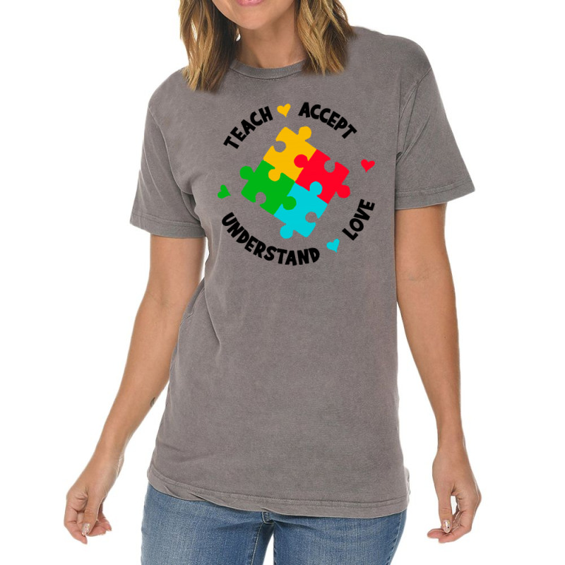 Teach Accept Understand Love Vintage T-Shirt by paulscott Art | Artistshot