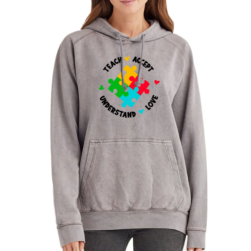 Teach Accept Understand Love Vintage Hoodie by paulscott Art | Artistshot