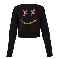 X Eyed Smiley Face Cropped Sweater | Artistshot