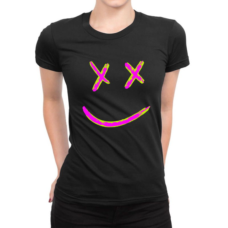 X Eyed Smiley Face Ladies Fitted T-Shirt by Jober | Artistshot