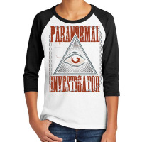 Paranormal Investigator Ghost Hunter Halloween Costume T Shirt Youth 3/4 Sleeve | Artistshot