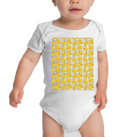 Yellow Wildflower Floral Pattern Baby Bodysuit | Artistshot