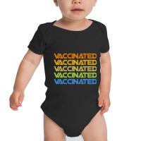 Vaccinated Retro Baby Bodysuit | Artistshot