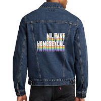 Militant Homosexual Men Denim Jacket | Artistshot