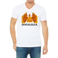 Shiva Hinduism Modular Synthesizer Synth V-neck Tee | Artistshot