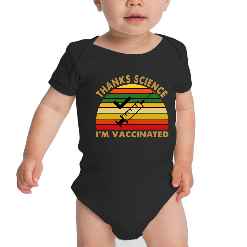 Thanks Science I'm Vaccinated Vintage Baby Bodysuit by THT | Artistshot