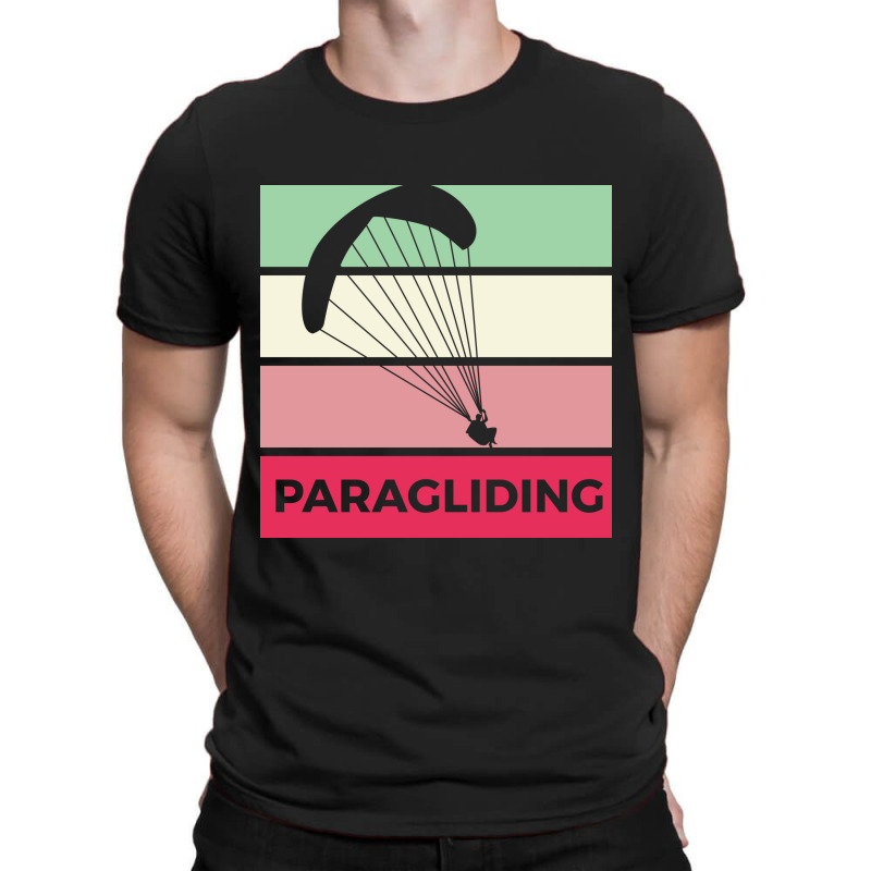 Paragliding Silhouette Sport Activity Vector Graphic T-shirt | Artistshot