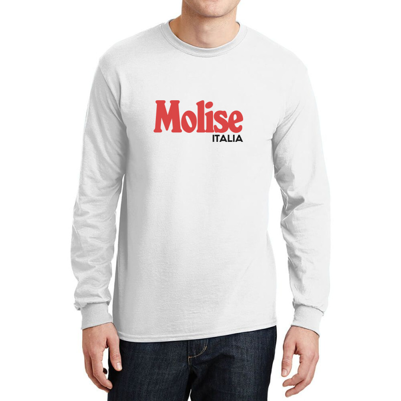 Molise Italia Typography Region Design Long Sleeve Shirts | Artistshot