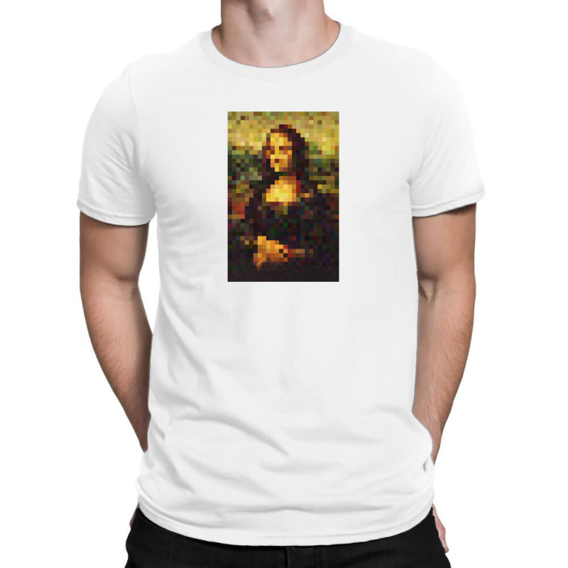 Mona Lisa Pixel Design Tee T-shirt | Artistshot