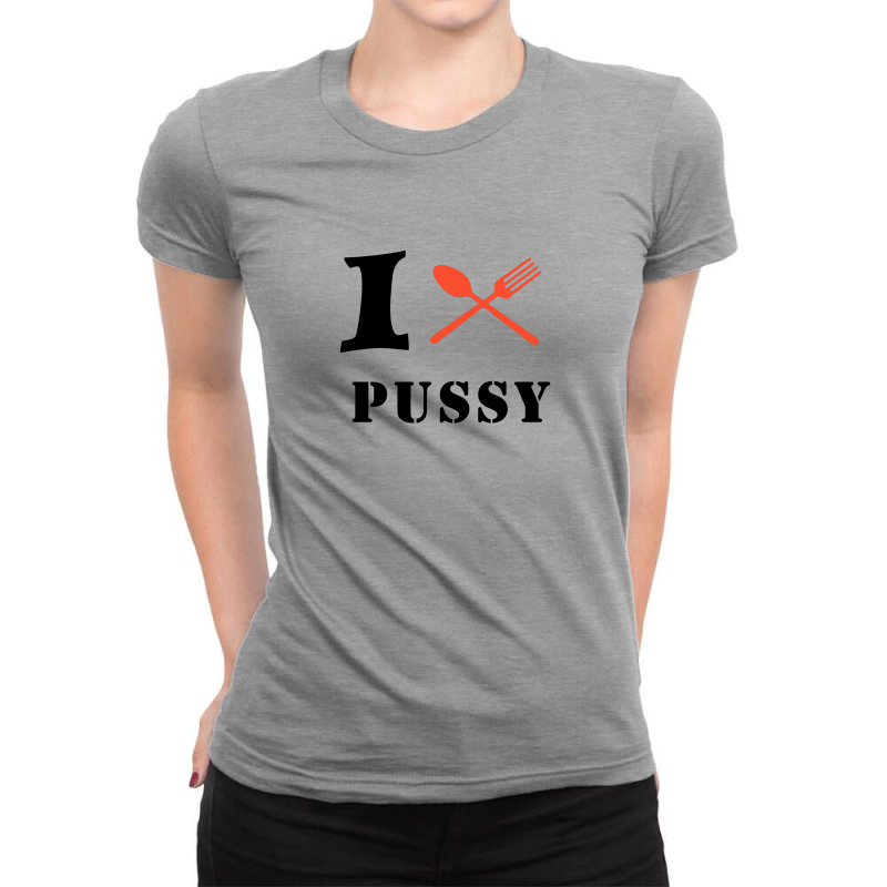 I Eat Pussy Funny Sex Maternity Scoop Neck Ladies Fitted T-Shirt by coşkun | Artistshot