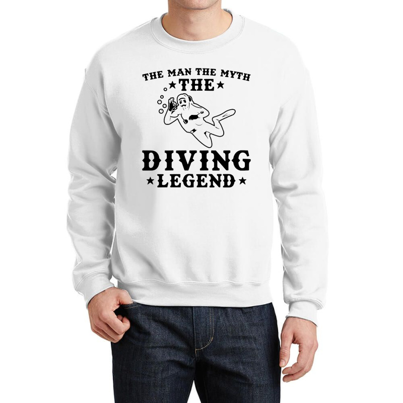 Diving Legend Crewneck Sweatshirt by Cocoa | Artistshot