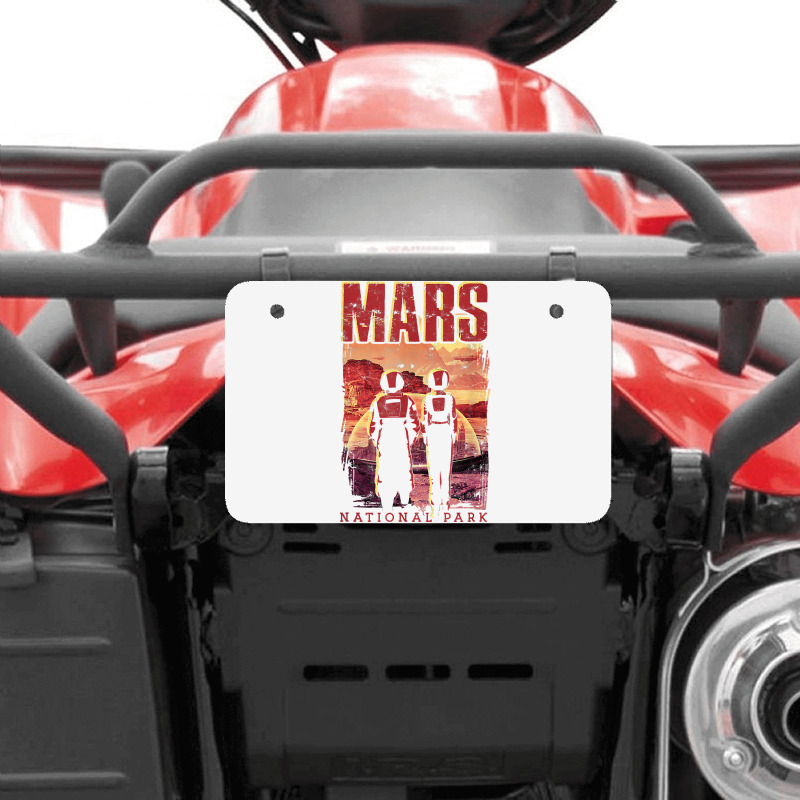 Mars National Park   Mystical Space Universe Exploration T Shirt Atv License Plate | Artistshot