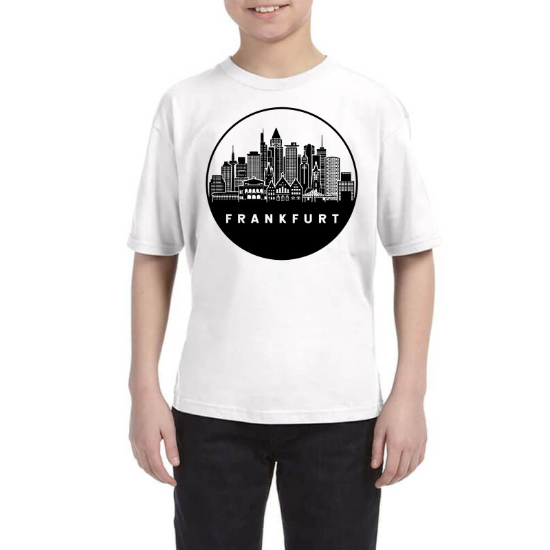 Frankfurt Germany Skyline Youth Tee by Lemah Pasir | Artistshot