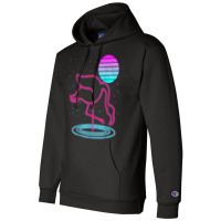 Retro Vaporwave 90s Art Exotic Bird Lover Synthwave Flamingo T Shirt Champion Hoodie | Artistshot