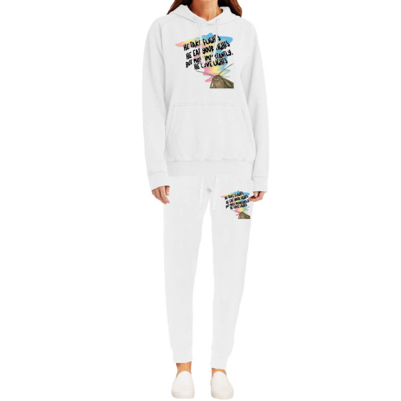 Moth Light Meme Tribute Design Hoodie & Jogger Set | Artistshot