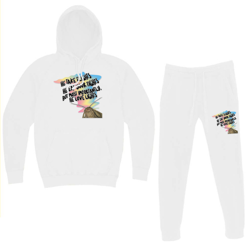 Moth Light Meme Tribute Design Hoodie & Jogger Set | Artistshot