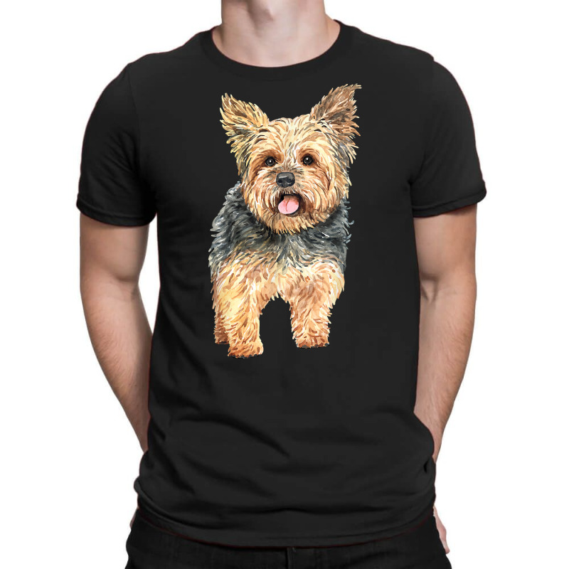 Watercolor  Yorkie Yorkshire Terrier Owners T Shirt T-Shirt by lorebrend | Artistshot