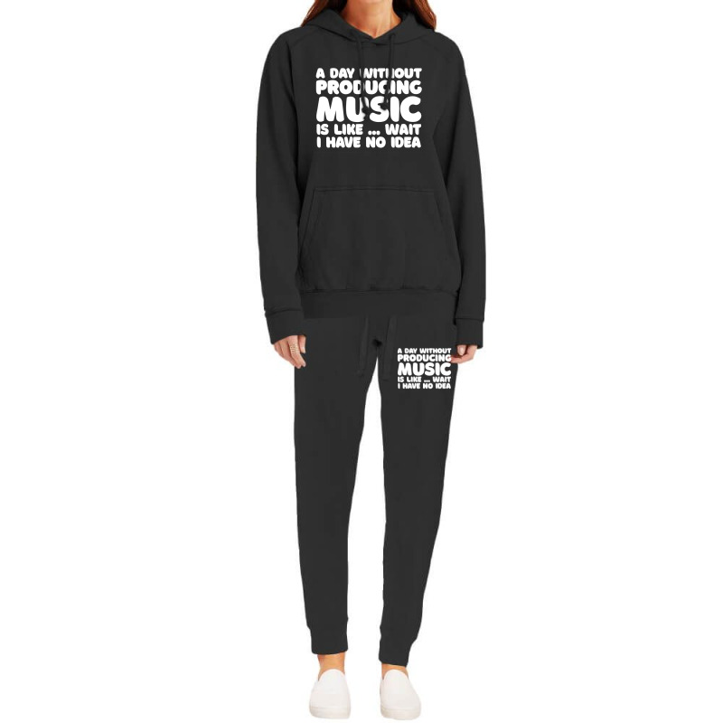 Music Producer Sound Engineer Typography Gift Hoodie & Jogger Set | Artistshot