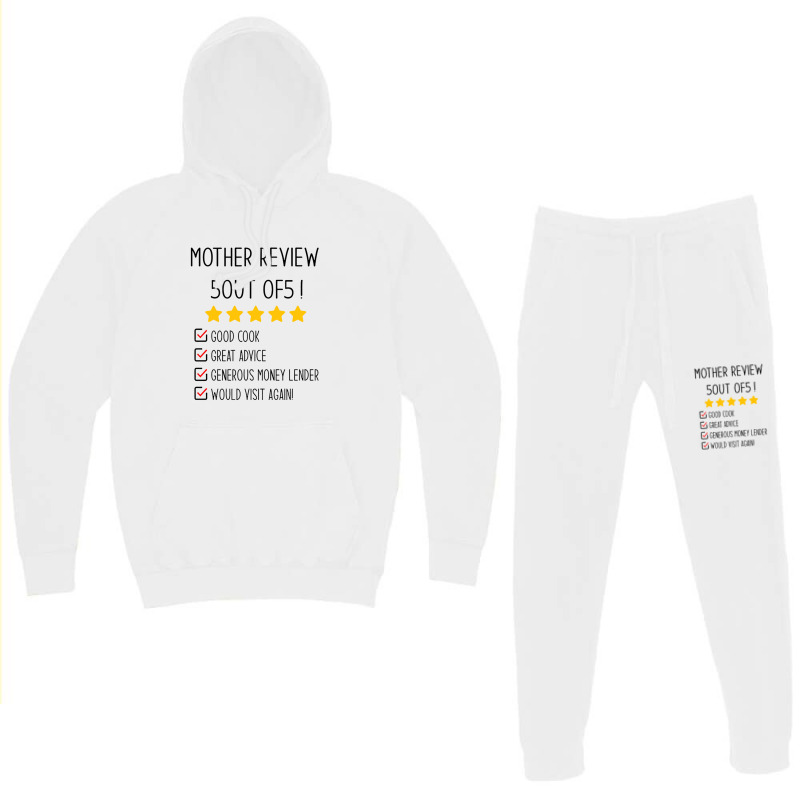 Funny Gifts For Mom 5 Out Of 5 Stars Rated Review Good Cook Great Advi Hoodie & Jogger Set | Artistshot