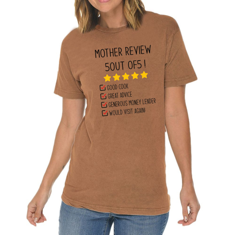 Funny Gifts For Mom 5 Out Of 5 Stars Rated Review Good Cook Great Advi Vintage T-shirt | Artistshot