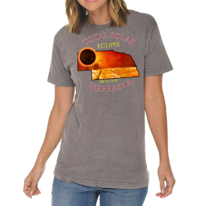 Nebraska Total Solar Eclipse T Shirt 08212017 Tee Vintage T-Shirt by marshall0976 | Artistshot