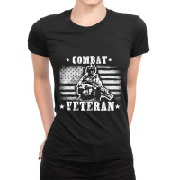 Veteran 365 Combat Veteran Tee Fathers Day Gift Men Ladies Fitted T-shirt | Artistshot