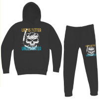 Life Is Better Underwater Hoodie & Jogger Set | Artistshot