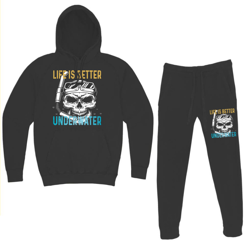 Life Is Better Underwater Hoodie & Jogger Set | Artistshot