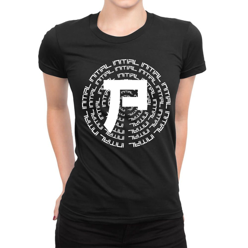 Initial P Ladies Fitted T-Shirt by i one simple store | Artistshot