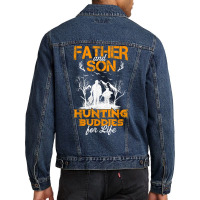 Father And Son Hunting Buddies For Life Gift For Dad And Son T Shirt Men Denim Jacket | Artistshot