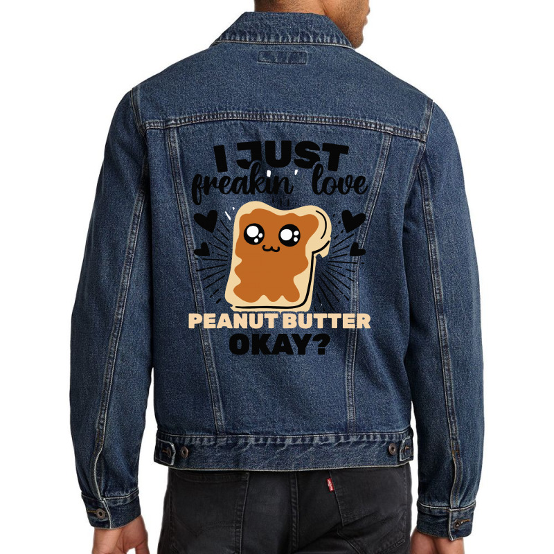 I Freakin' Love Peanut Men Denim Jacket | Artistshot