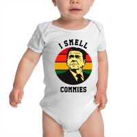 Ronald Reagan I Smell Commies Political Baby Bodysuit | Artistshot