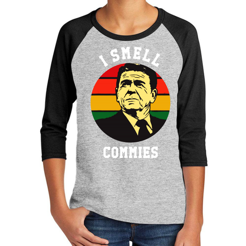 Ronald Reagan I Smell Commies Political Youth 3/4 Sleeve by THT | Artistshot