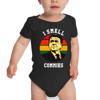 Ronald Reagan I Smell Commies Political Baby Bodysuit | Artistshot