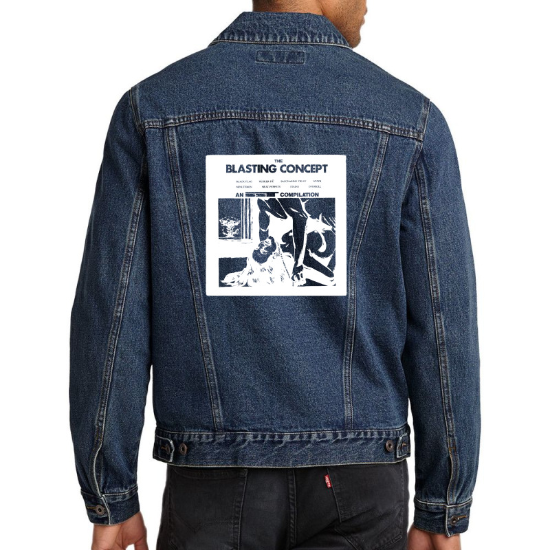 Blasting Concept Album Compilation Men Denim Jacket | Artistshot