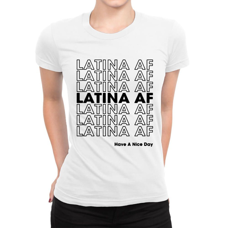 Latina Pride Gift For Women & Latin Ladies Fitted T-Shirt by Rosdiana Tees | Artistshot