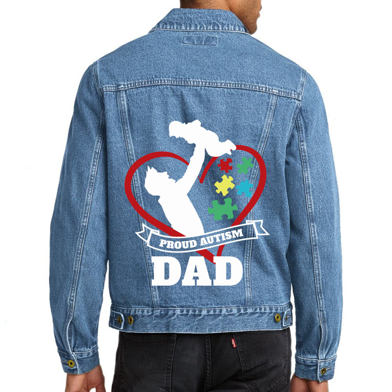 Autism Dad Men Denim Jacket | Artistshot