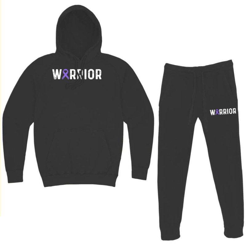 Epilepsy Warrior Awareness Purple Ribbon Men & Women T Shirt Hoodie & Jogger Set | Artistshot