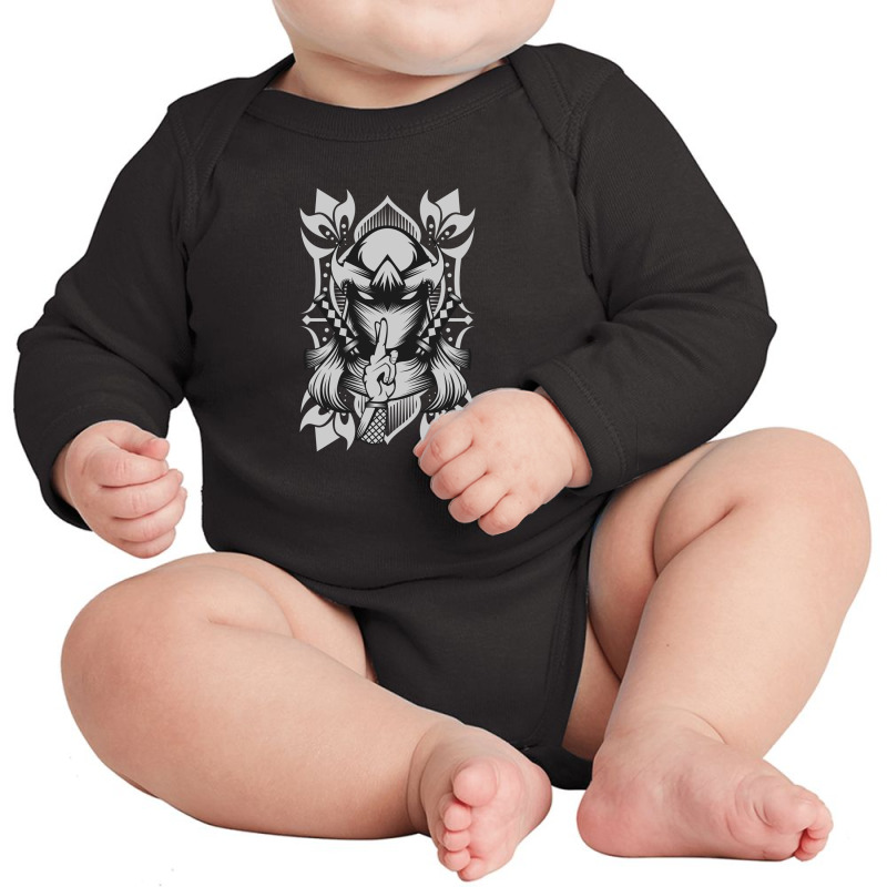 Ninja Female Long Sleeve Baby Bodysuit | Artistshot