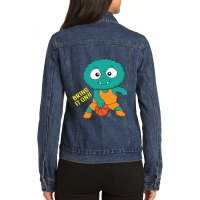 Monster Basketball Ladies Denim Jacket | Artistshot